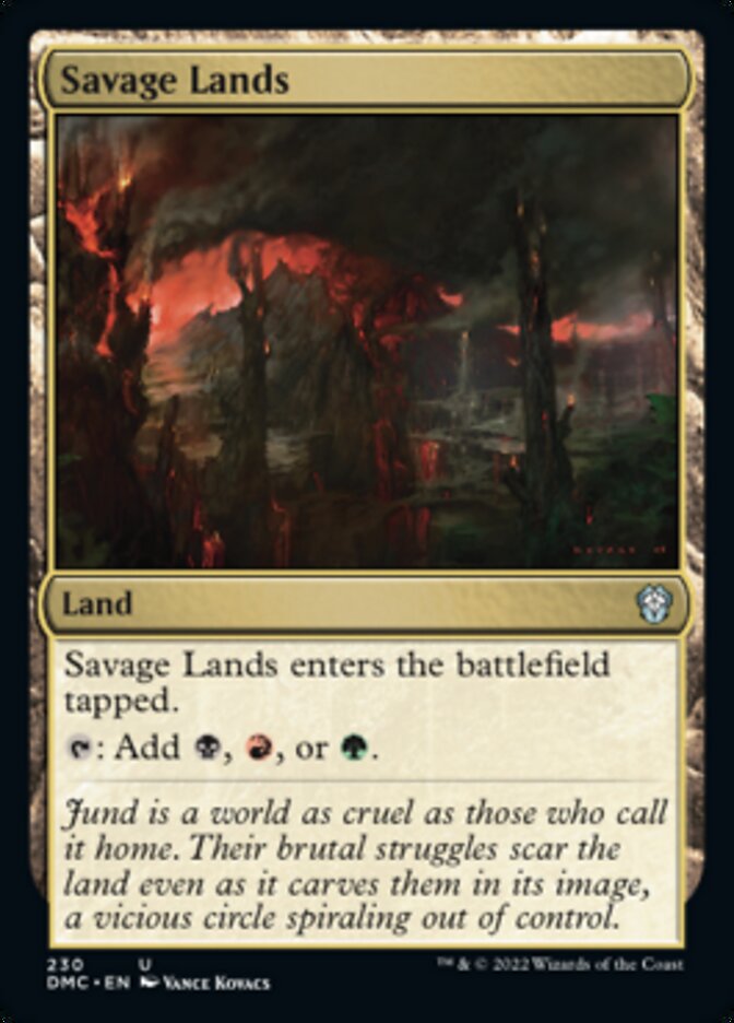 Savage Lands [Dominaria United Commander] | Card Merchant Takapuna