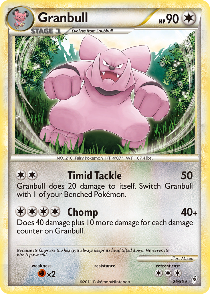 Granbull (26/95) [HeartGold & SoulSilver: Call of Legends] | Card Merchant Takapuna