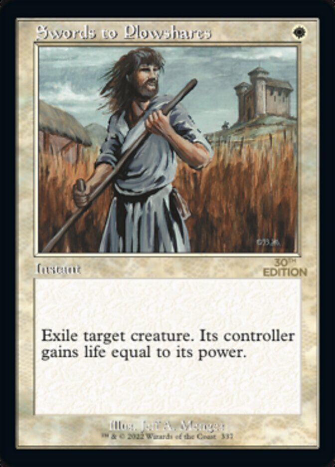 Swords to Plowshares (Retro) [30th Anniversary Edition] | Card Merchant Takapuna