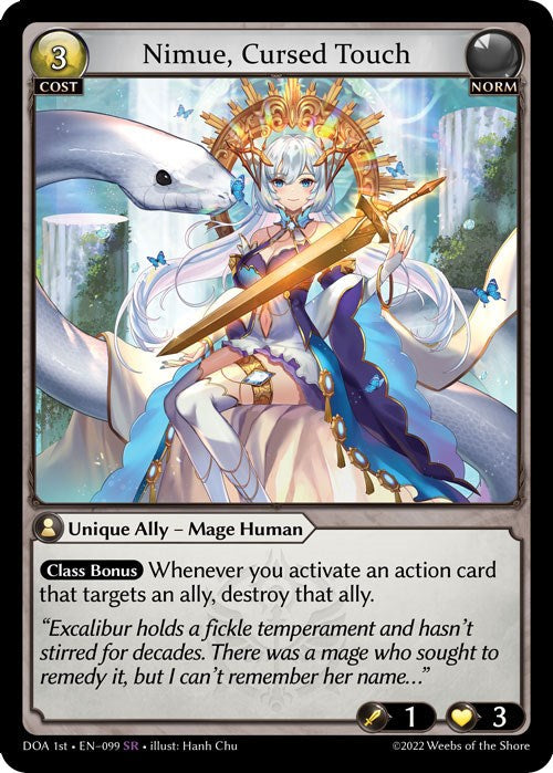 Nimue, Cursed Touch (099) [Dawn of Ashes: 1st Edition] | Card Merchant Takapuna