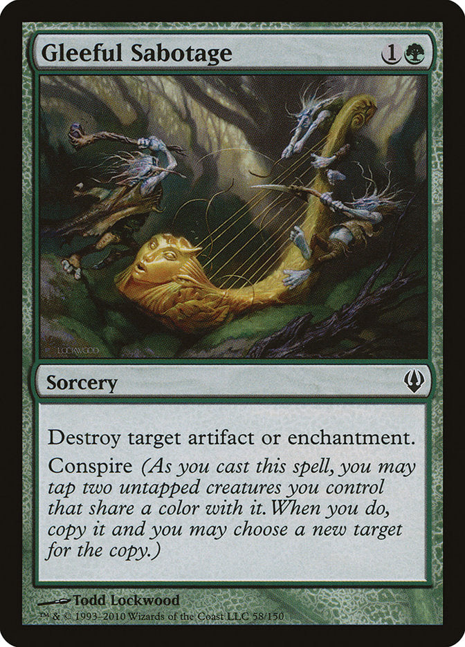 Gleeful Sabotage [Archenemy] | Card Merchant Takapuna