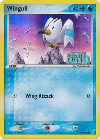 Wingull (70/100) (Stamped) [EX: Crystal Guardians] | Card Merchant Takapuna