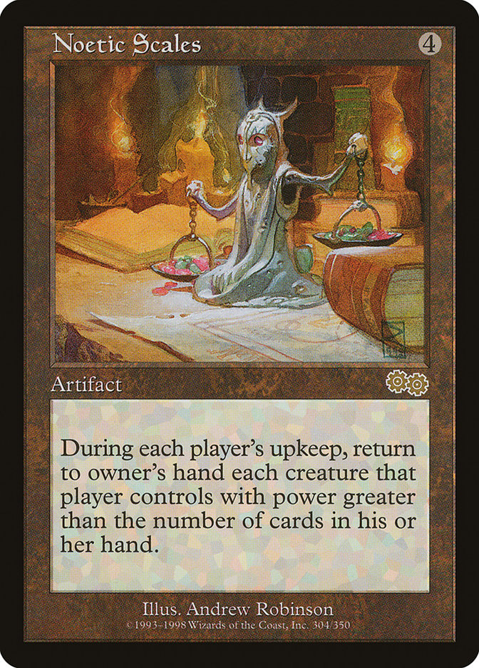 Noetic Scales [Urza's Saga] | Card Merchant Takapuna