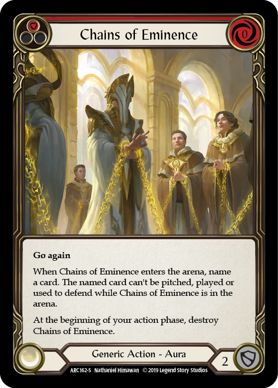 Chains of Eminence [ARC162-S] (Arcane Rising)  1st Edition Normal | Card Merchant Takapuna