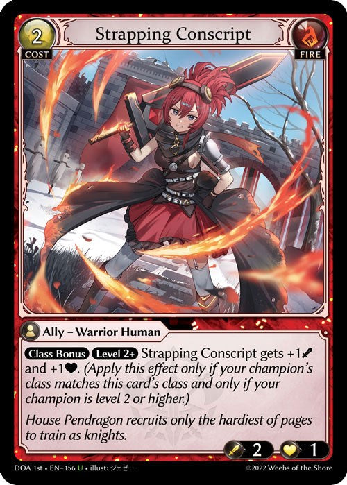 Strapping Conscript (156) [Dawn of Ashes: 1st Edition] | Card Merchant Takapuna