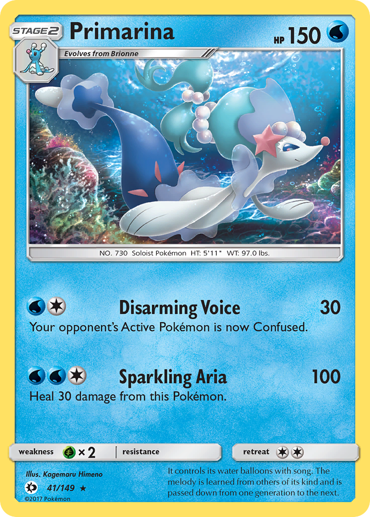 Primarina (41/149) [Sun & Moon: Base Set] | Card Merchant Takapuna