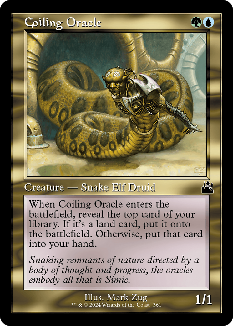 Coiling Oracle (Retro Frame) [Ravnica Remastered] | Card Merchant Takapuna