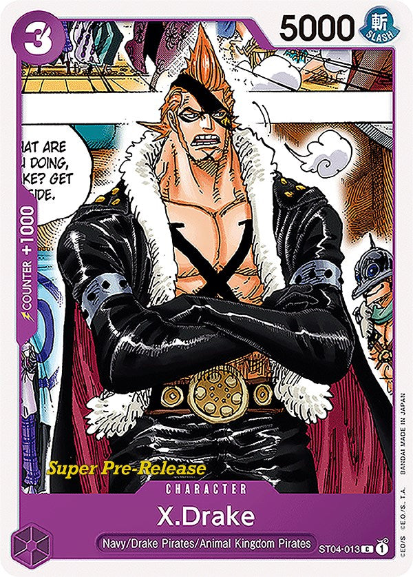 X.Drake [Super Pre-Release Starter Deck: Animal Kingdom Pirates] | Card Merchant Takapuna
