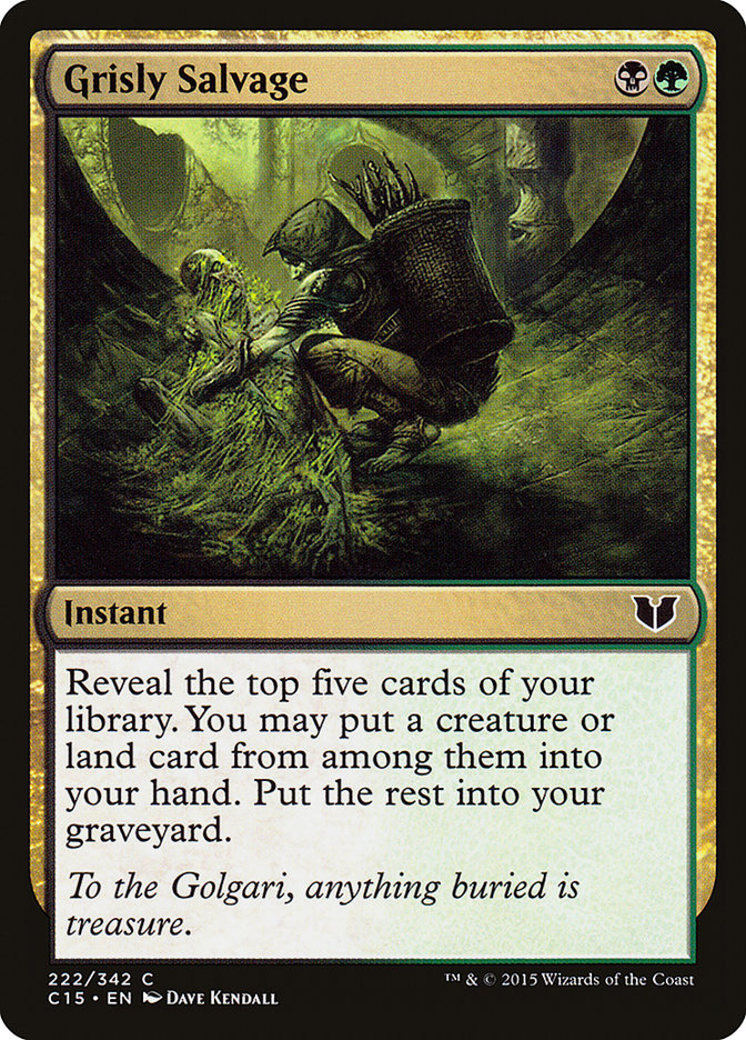 Grisly Salvage [Commander 2015] | Card Merchant Takapuna