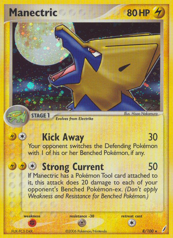 Manectric (8/100) [EX: Crystal Guardians] | Card Merchant Takapuna