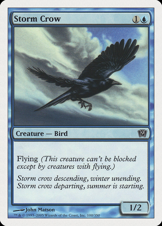 Storm Crow [Ninth Edition] | Card Merchant Takapuna