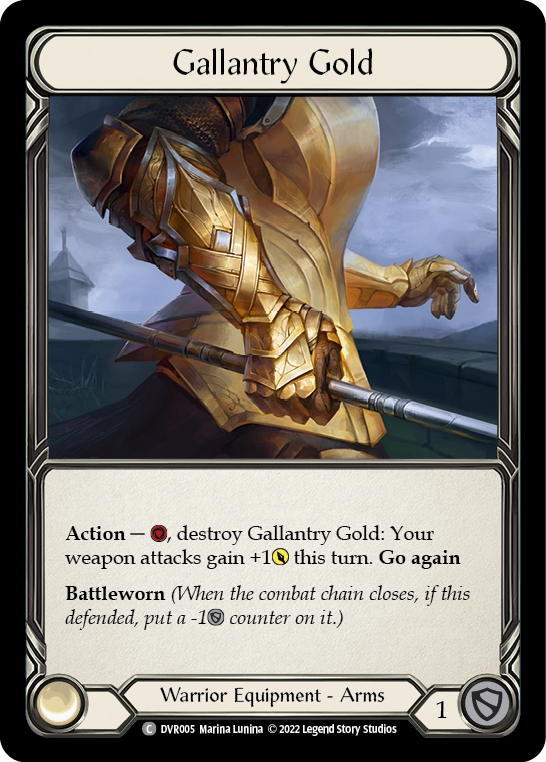 Gallantry Gold [DVR005] (Classic Battles: Rhinar vs Dorinthea)  Rainbow Foil | Card Merchant Takapuna
