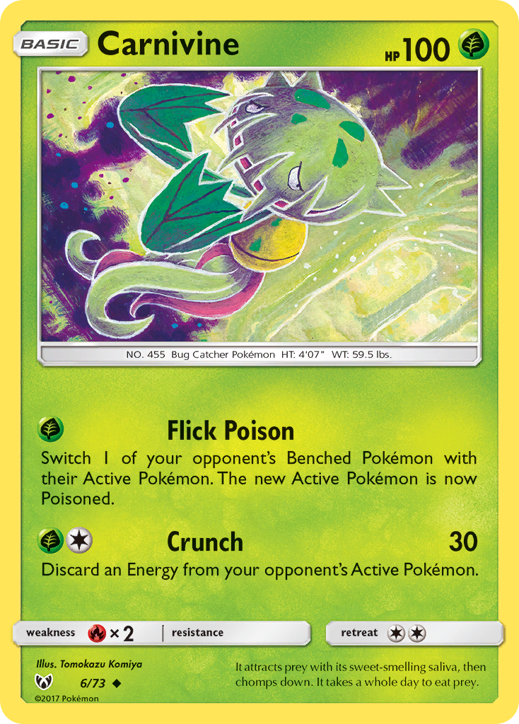 Carnivine (6/73) [Sun & Moon: Shining Legends] | Card Merchant Takapuna