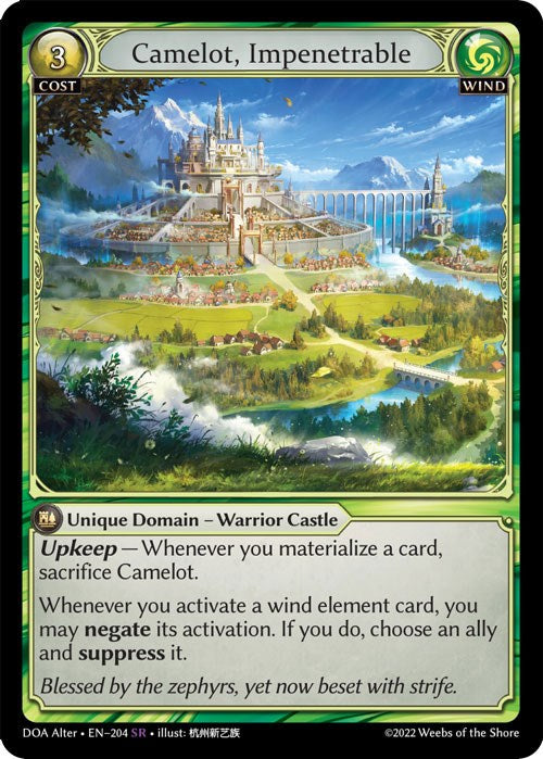 Camelot, Impenetrable (204) [Dawn of Ashes: Alter Edition] | Card Merchant Takapuna