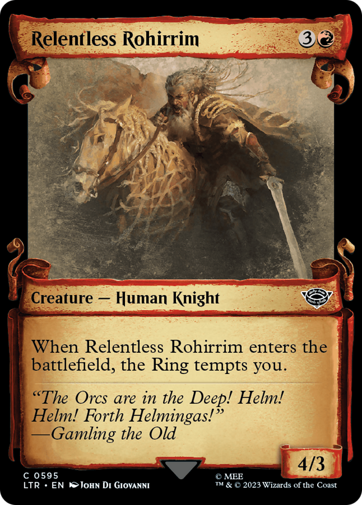 Relentless Rohirrim [The Lord of the Rings: Tales of Middle-Earth Showcase Scrolls] | Card Merchant Takapuna