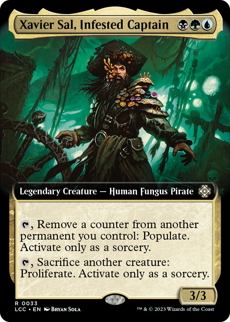 Xavier Sal, Infested Captain (Extended Art) [The Lost Caverns of Ixalan Commander] | Card Merchant Takapuna