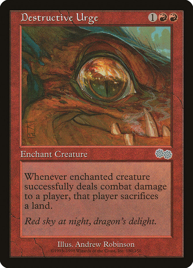 Destructive Urge [Urza's Saga] | Card Merchant Takapuna