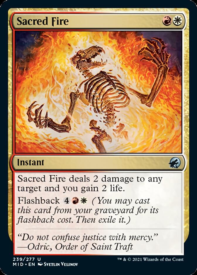 Sacred Fire [Innistrad: Midnight Hunt] | Card Merchant Takapuna