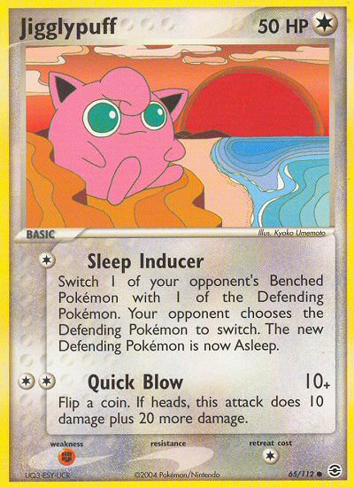 Jigglypuff (65/112) [EX: FireRed & LeafGreen] | Card Merchant Takapuna
