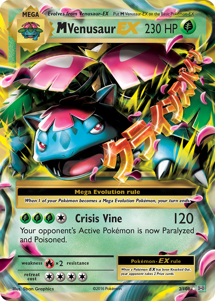 M Venusaur EX (2/108) [XY: Evolutions] | Card Merchant Takapuna