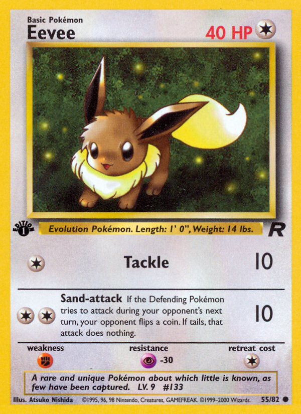 Eevee (55/82) [Team Rocket 1st Edition] | Card Merchant Takapuna