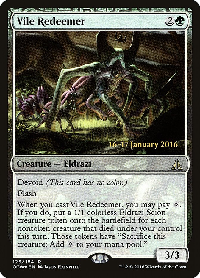Vile Redeemer [Oath of the Gatewatch Prerelease Promos] | Card Merchant Takapuna
