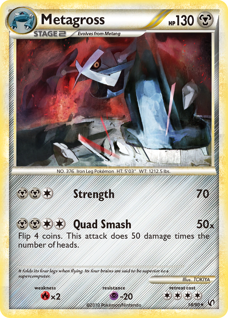 Metagross (18/90) [HeartGold & SoulSilver: Undaunted] | Card Merchant Takapuna