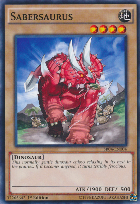 Sabersaurus [SR04-EN004] Common | Card Merchant Takapuna
