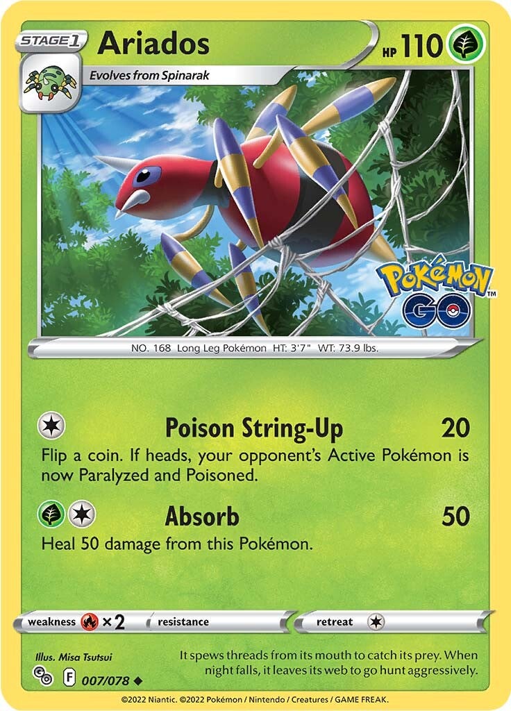 Ariados (007/078) [Pokémon GO] | Card Merchant Takapuna