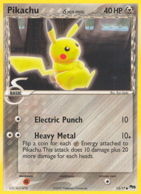 Pikachu (13/17) (Delta Species) [POP Series 5] | Card Merchant Takapuna