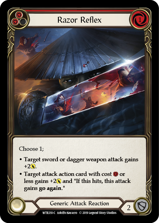 Razor Reflex (Yellow) [WTR210-C] (Welcome to Rathe)  Alpha Print Rainbow Foil | Card Merchant Takapuna