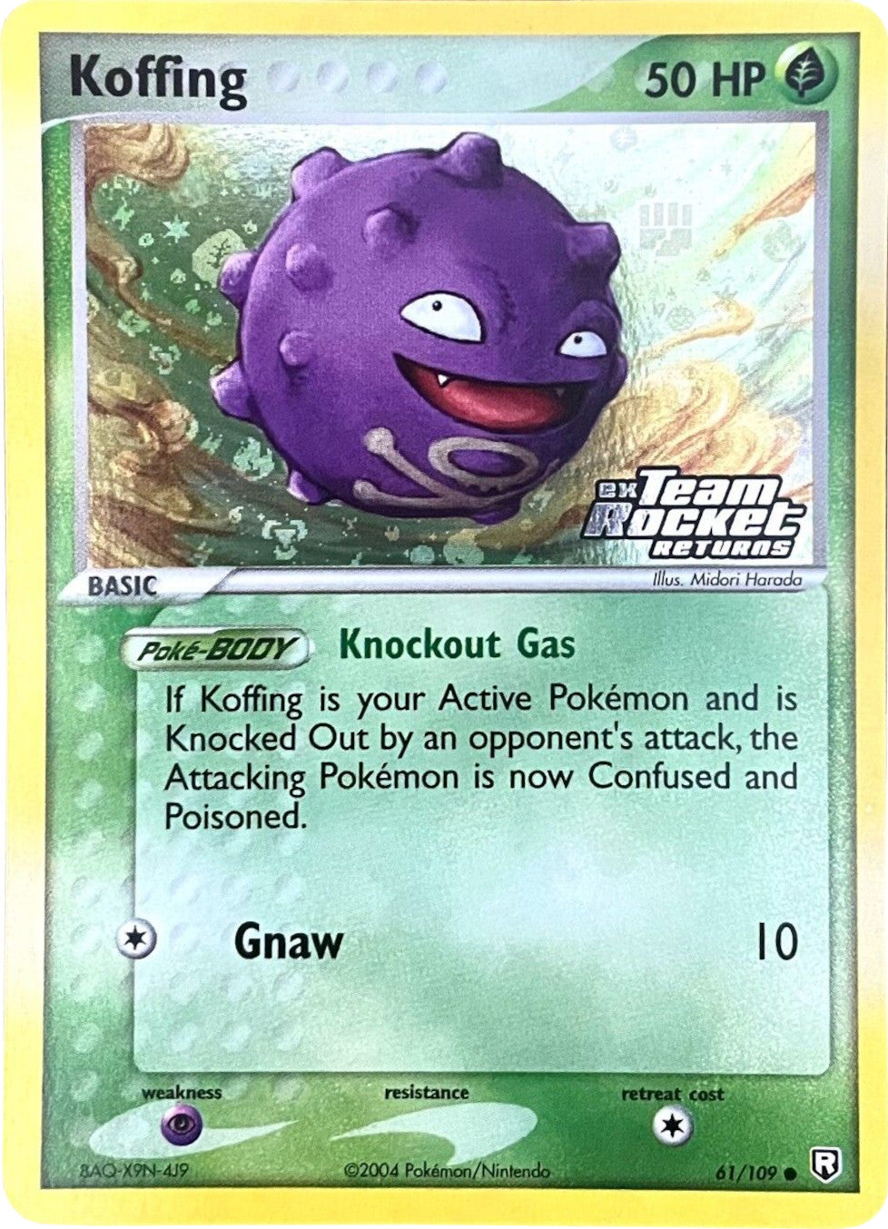 Koffing (61/109) (Stamped) [EX: Team Rocket Returns] | Card Merchant Takapuna