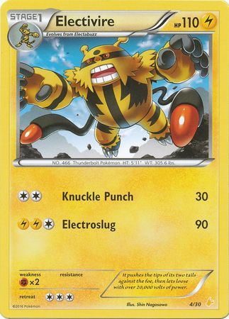 Electivire (4/30) [XY: Trainer Kit 3 - Pikachu Libre] | Card Merchant Takapuna