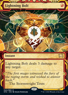 Lightning Bolt (Foil Etched) [Strixhaven: School of Mages Mystical Archive] | Card Merchant Takapuna