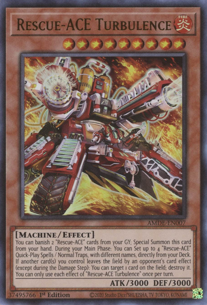 Rescue-ACE Turbulence [AMDE-EN007] Ultra Rare | Card Merchant Takapuna