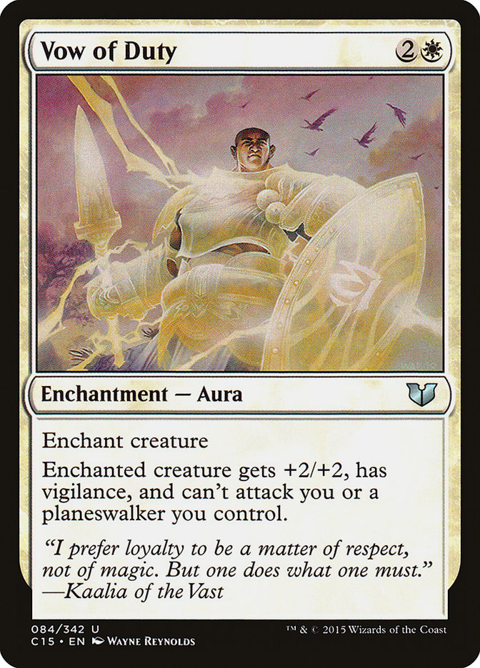 Vow of Duty [Commander 2015] | Card Merchant Takapuna