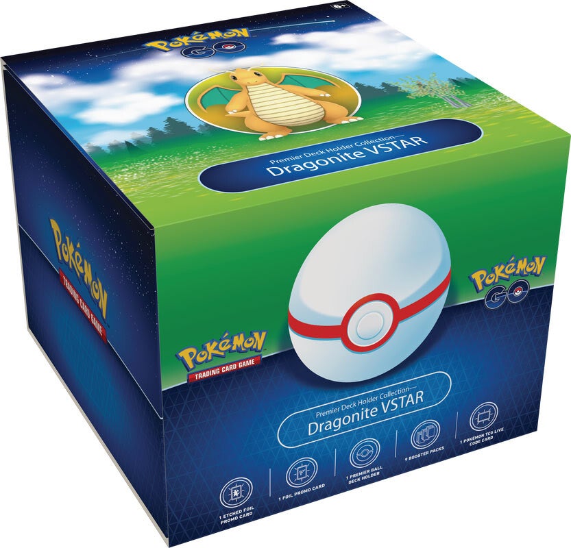 PKM Pokemon GO - Premier Deck Holder Collection (Dragonite VSTAR) | Card Merchant Takapuna