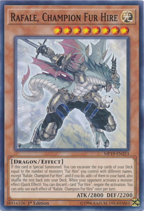 Rafale, Champion Fur Hire [MP19-EN253] Common | Card Merchant Takapuna