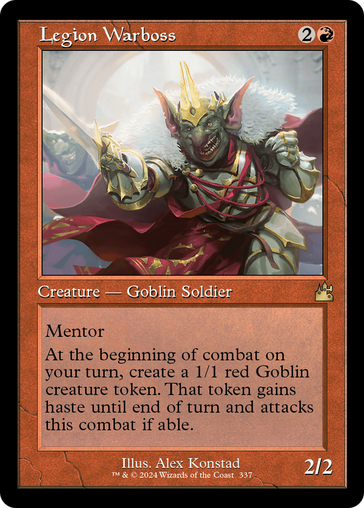 Legion Warboss (Retro Frame) [Ravnica Remastered] | Card Merchant Takapuna