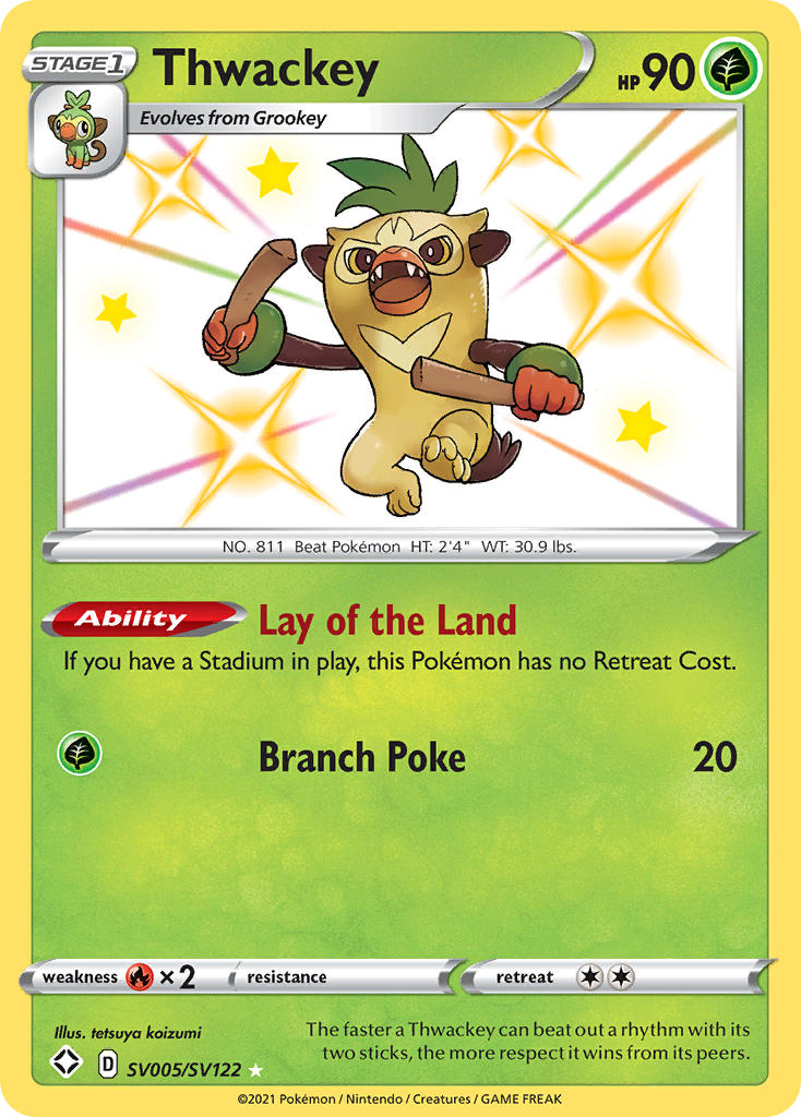 Thwackey (SV005/SV122) [Sword & Shield: Shining Fates] | Card Merchant Takapuna