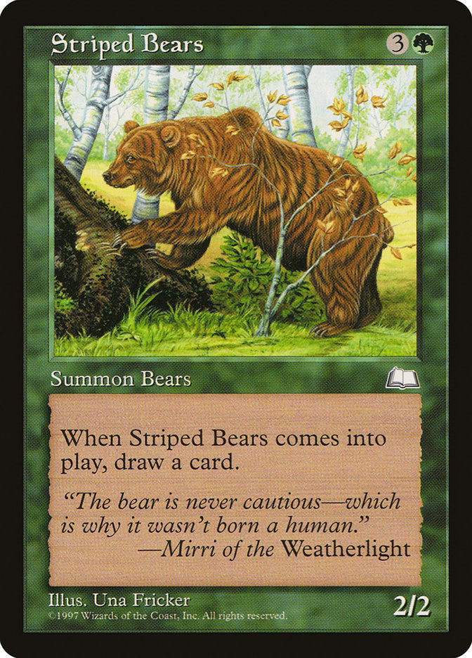 Striped Bears [Weatherlight] | Card Merchant Takapuna