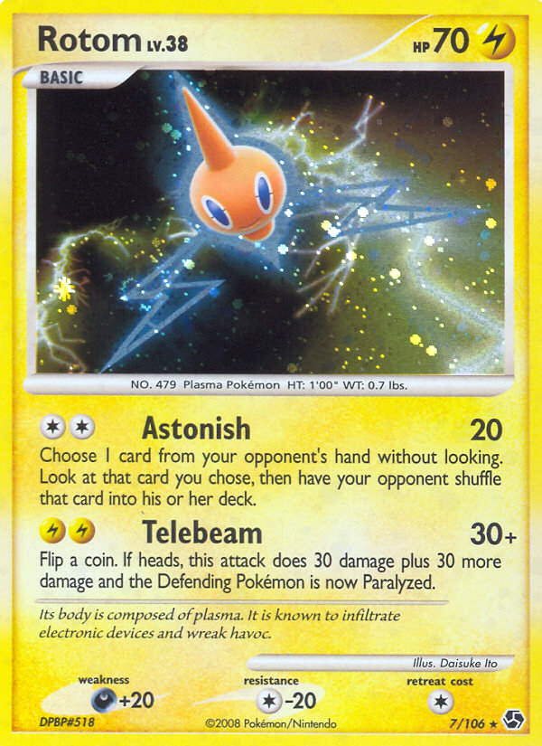 Rotom (7/106) [Diamond & Pearl: Great Encounters] | Card Merchant Takapuna
