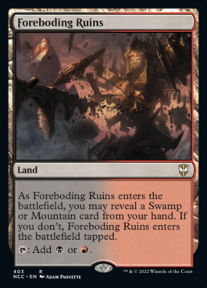 Foreboding Ruins [Streets of New Capenna Commander] | Card Merchant Takapuna