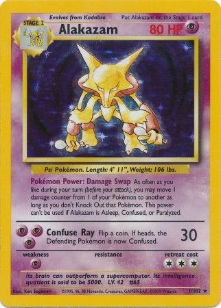 Alakazam (1/102) [Base Set Unlimited] | Card Merchant Takapuna