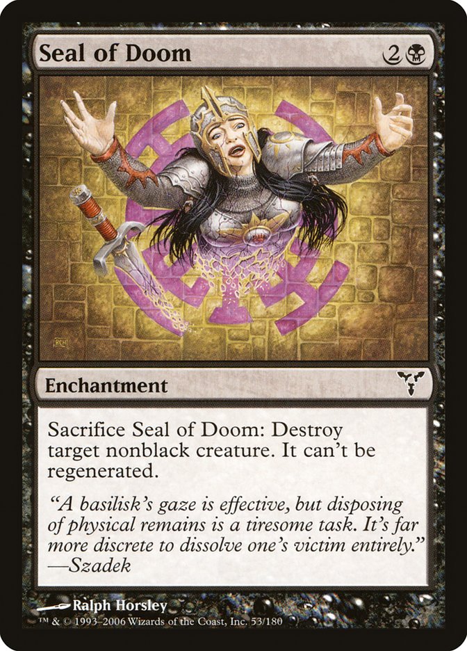 Seal of Doom [Dissension] | Card Merchant Takapuna