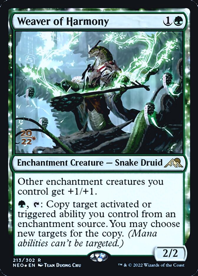 Weaver of Harmony [Kamigawa: Neon Dynasty Prerelease Promos] | Card Merchant Takapuna