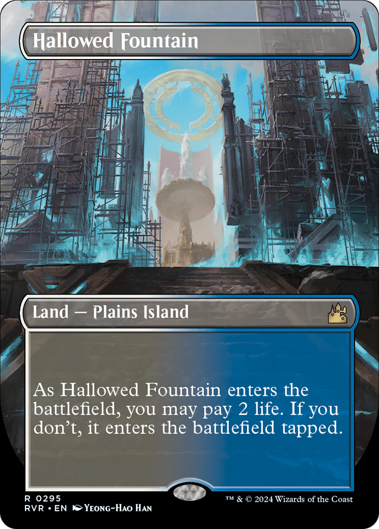 Hallowed Fountain (Borderless) [Ravnica Remastered] | Card Merchant Takapuna