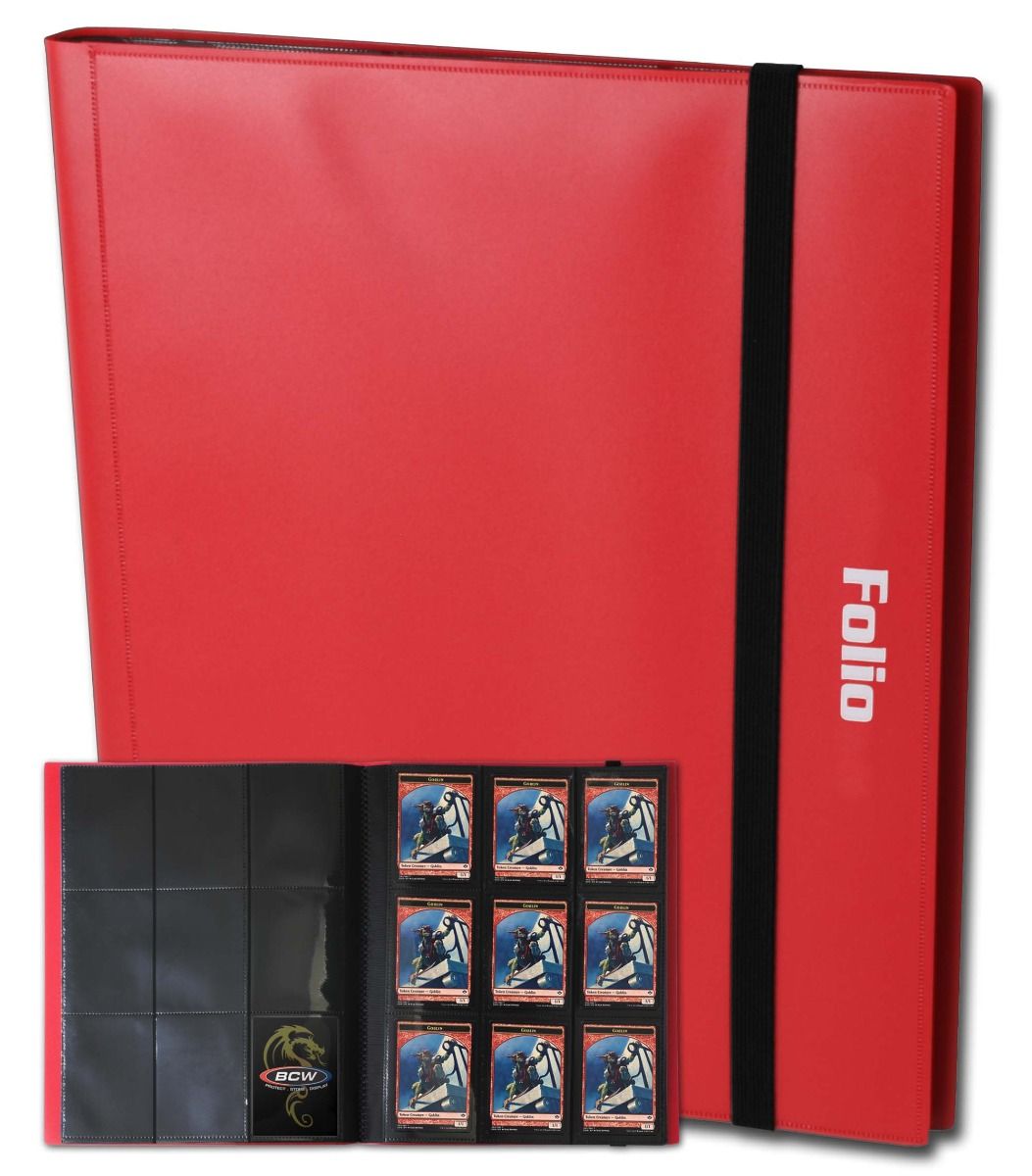Folio 9-Pocket Album - Red | Card Merchant Takapuna