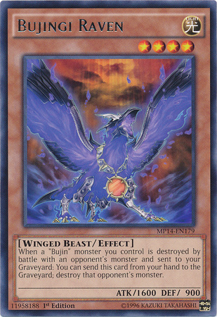 Bujingi Raven [MP14-EN179] Rare | Card Merchant Takapuna