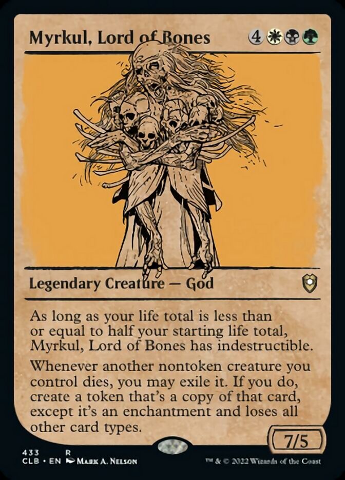 Myrkul, Lord of Bones (Showcase) [Commander Legends: Battle for Baldur's Gate] | Card Merchant Takapuna